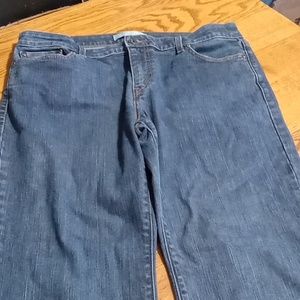 LEVI'S Womens 14P MEDIUM 33 x 26 JEANS DENIM Pants Preowned BLUE BOOT CUT